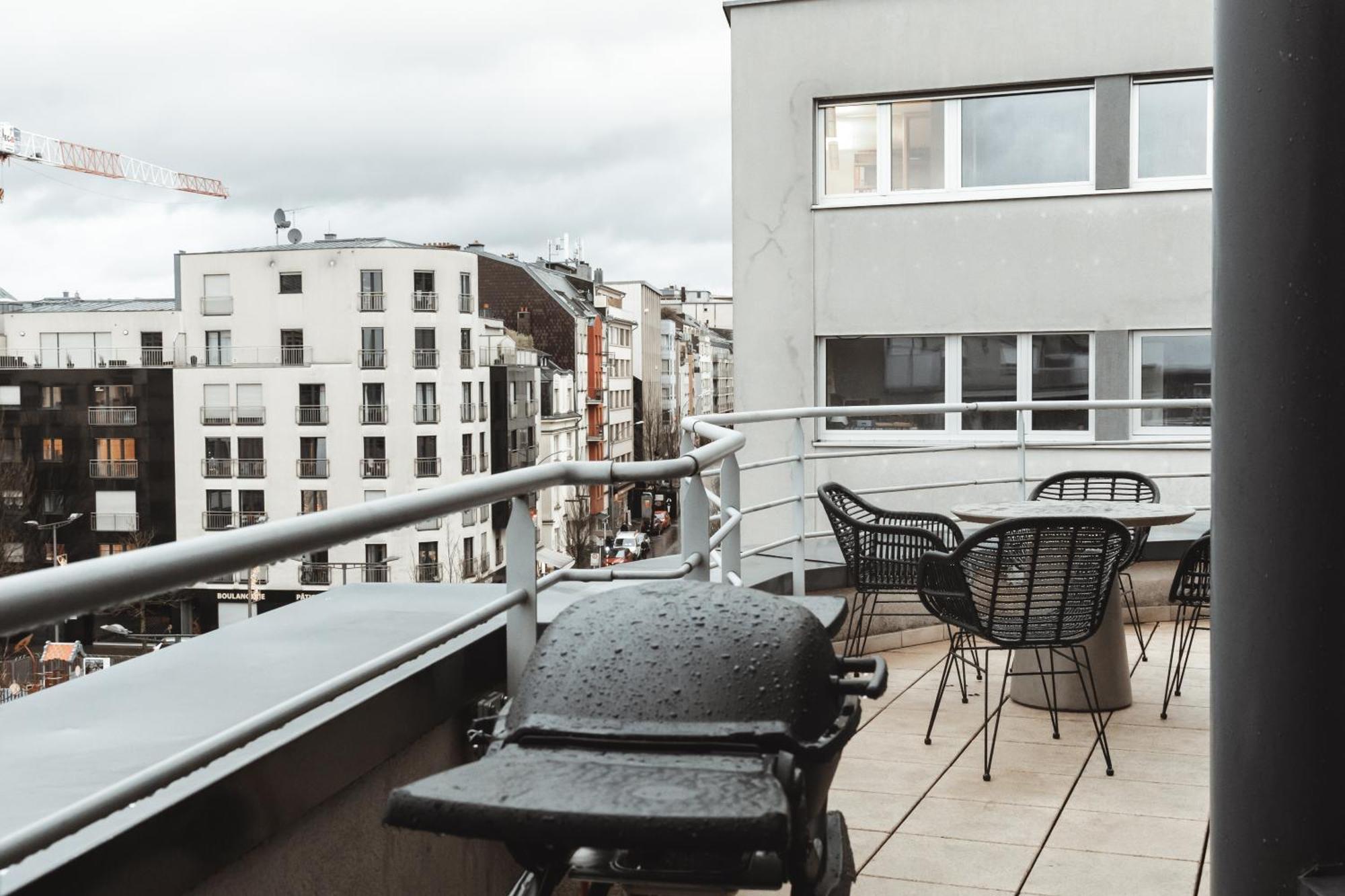 Lux Penthouse - Office, Terrace, Gym & Parking Apartment Люксембург Екстериор снимка
